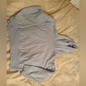 Light blue cropped hoodie